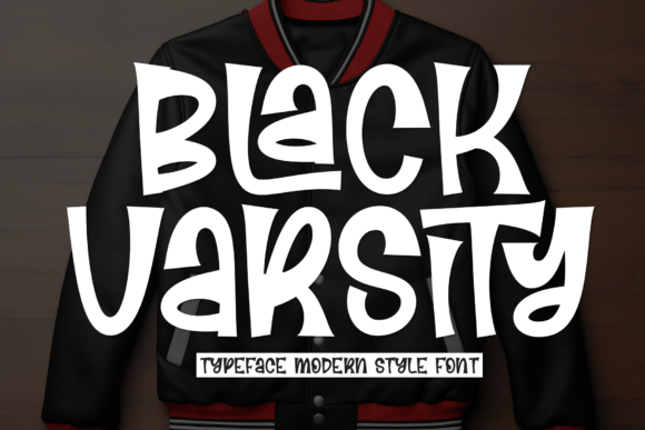 Black Varsity: Command Attention with Bold Athletic Typography