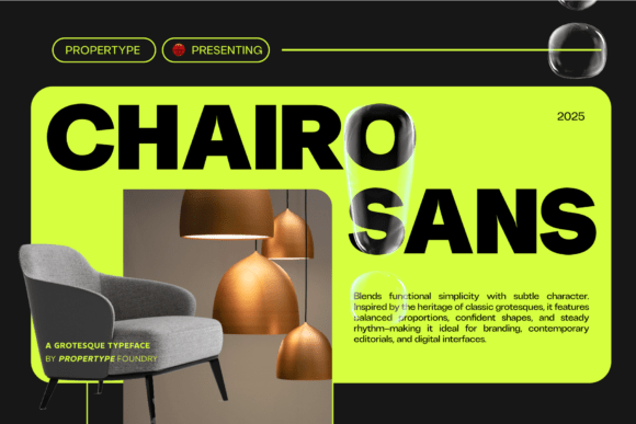 Chairo Sans: The Modern Serif for Dynamic Design
