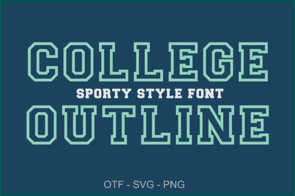 College Outline Font: A Bold Design Asset