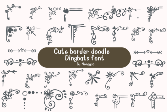 Cute Border Doodle: Playful Design Assets