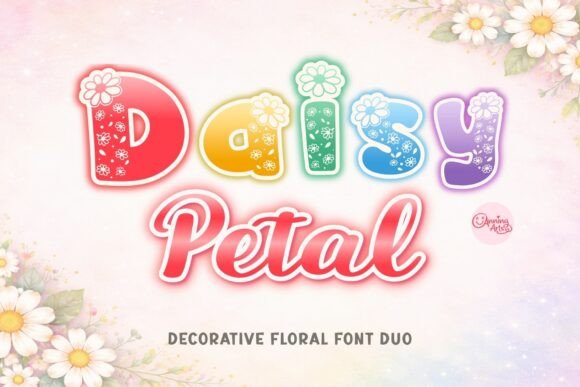 Daisy Petal Duo: A Charming Font Combination for Cheerful Designs