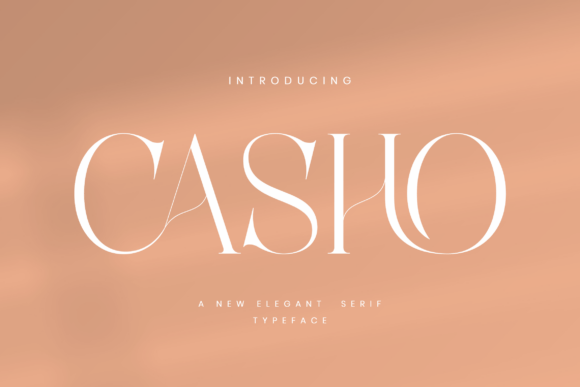 Elevate Your Brand with the Casho Serif Typeface