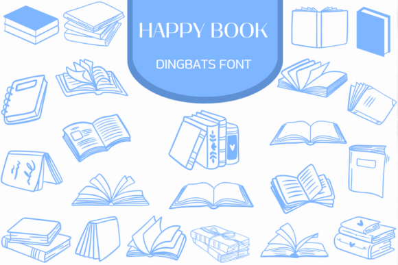 Happy Book: A Dingbats Font for Creative Design