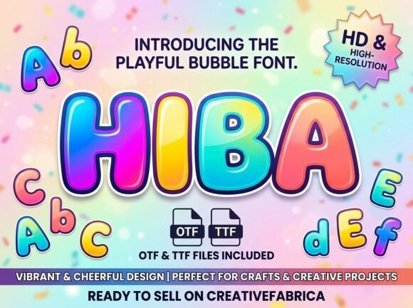 Hiba: A Stunning Decorative Display Font for Bold Design