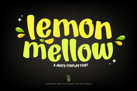 Lemon Mellow: A Zesty Display Font for Vibrant Branding