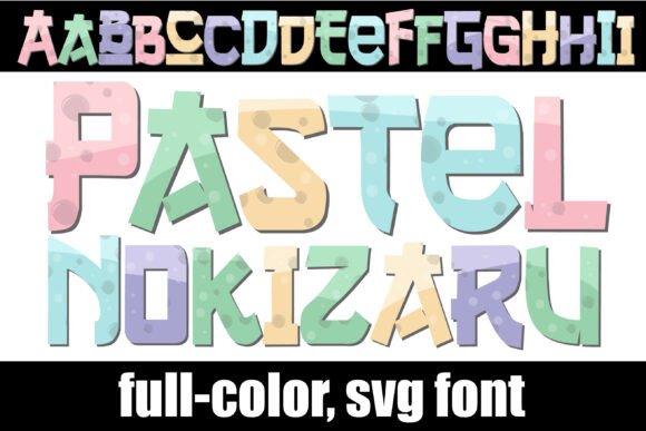 Pastel Nokizaru: A Playful Geometric Font for Modern Design