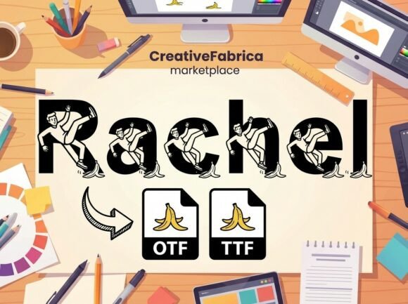 Rachel: The Slip-Up Banana Display Font