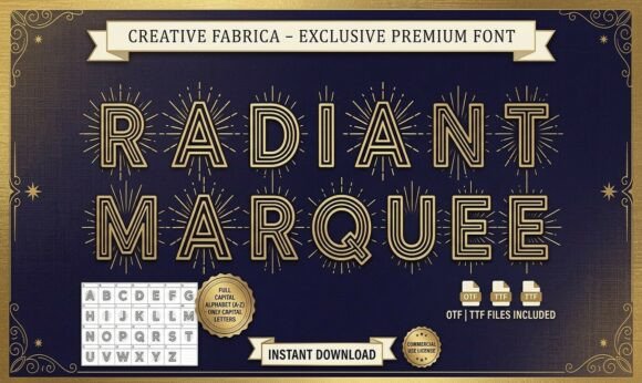 Radiant Marquee: The Art Deco Display Font