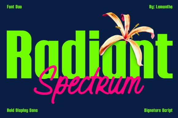 Radiant Spectrum: Modern Font Duo for Dynamic Design