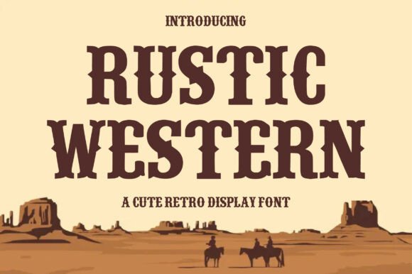 Rustic Western: A Bold Retro Font for Modern Design