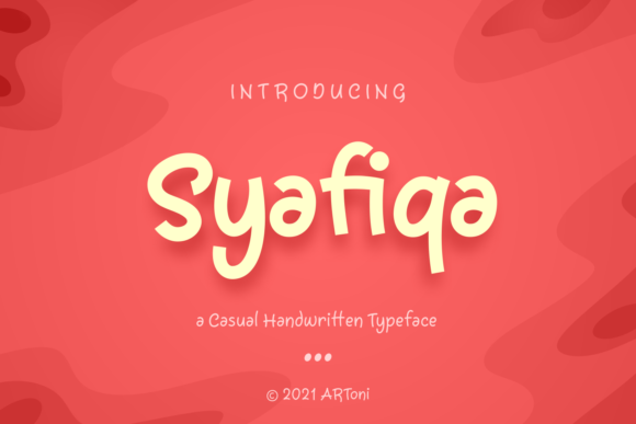 Syafiqa: A Handwritten Font for Authentic Design
