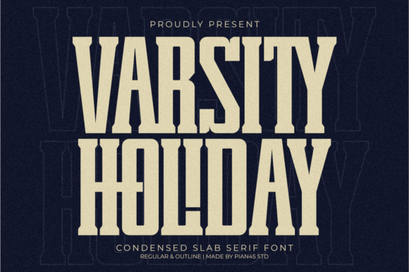 Varsity Holiday: A Bold Slab Serif for Western & Retro Design